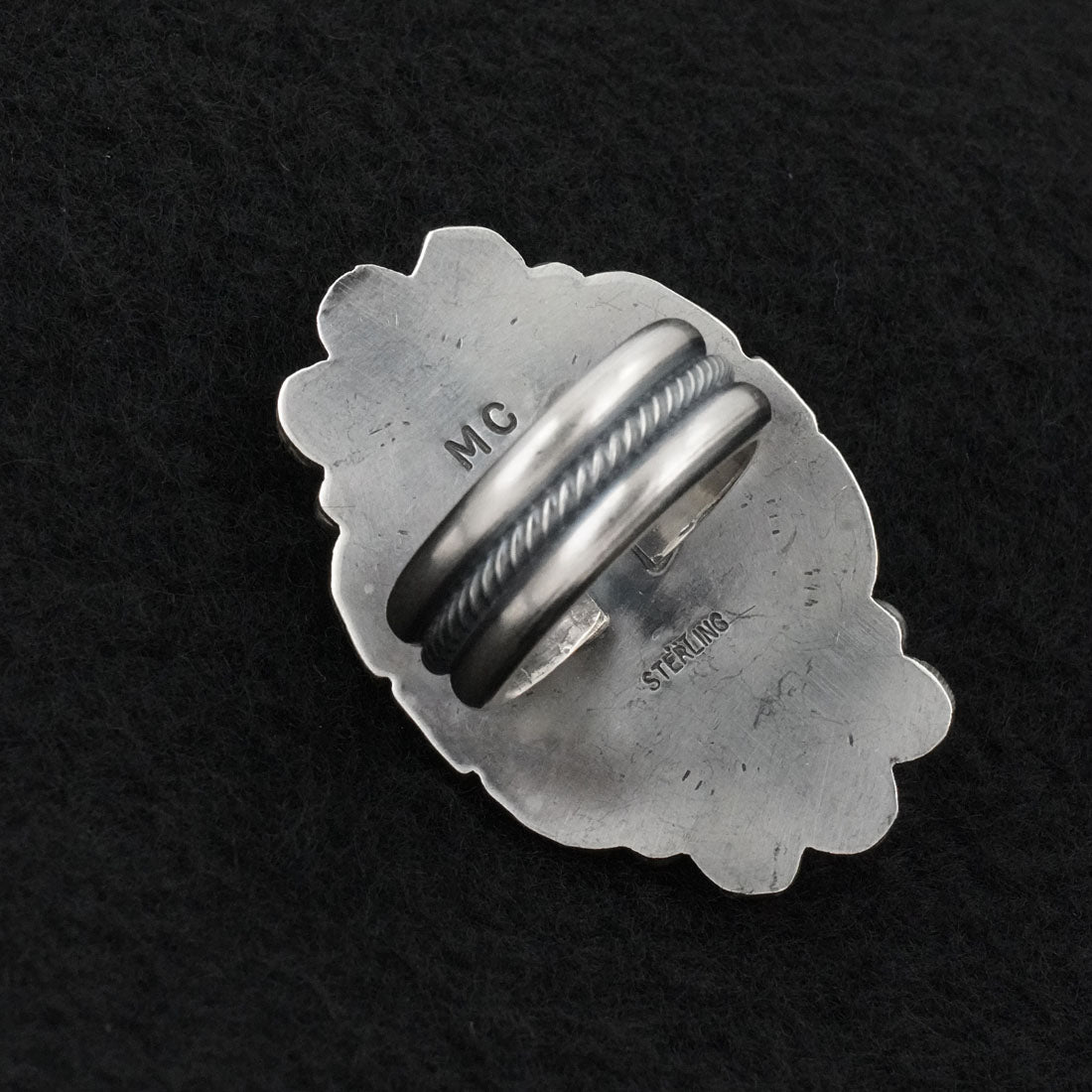 Michael Calladitto Turquoise & Sterling Silver Ring Size 7