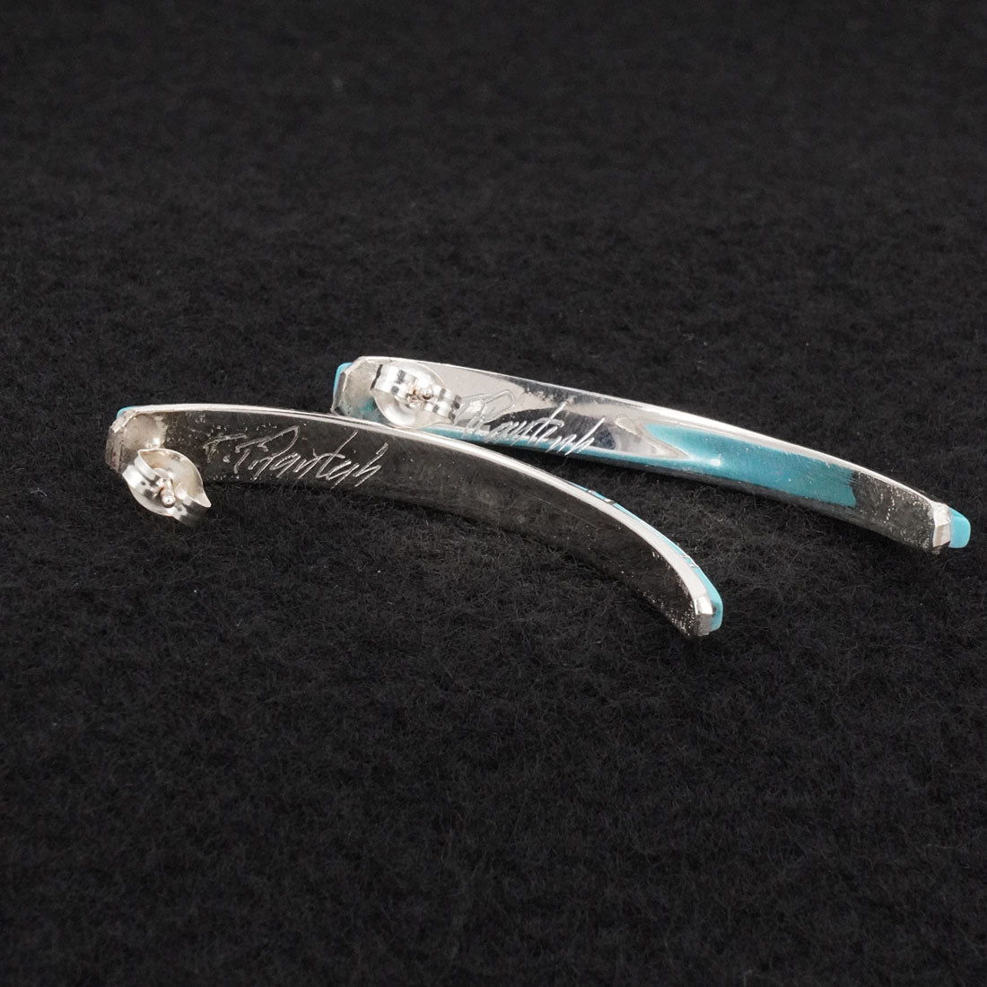 Terrance Panteah Turquoise & Sterling Silver Earrings