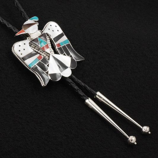 Bobby & Corraine Shack Multi-Stone & Sterling Silver Bolo Tie