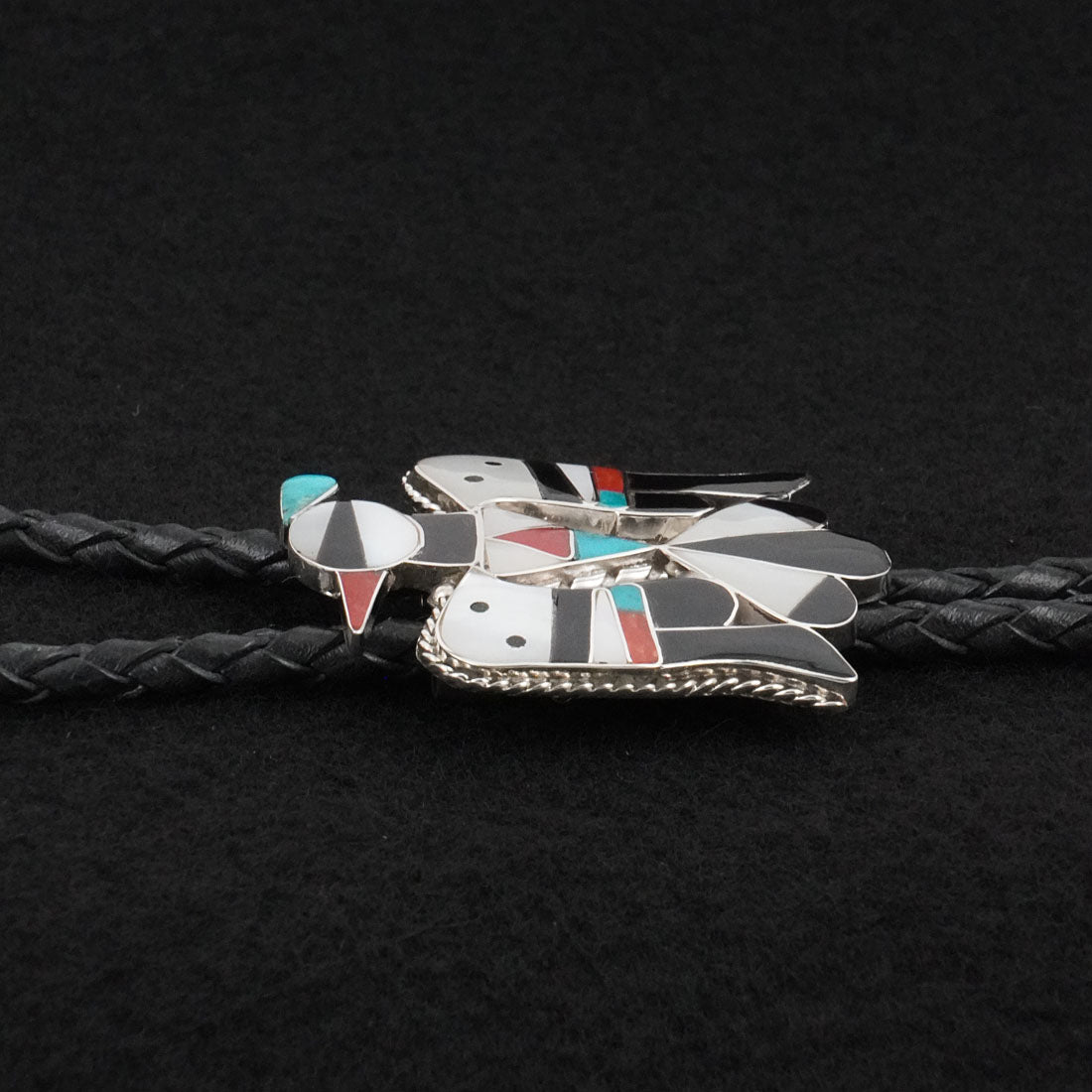 Bobby & Corraine Shack Multi-Stone & Sterling Silver Bolo Tie