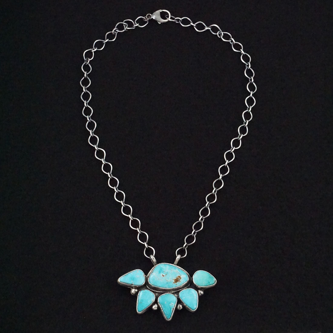 Bobby Johnson Turquoise & Sterling Silver Necklace