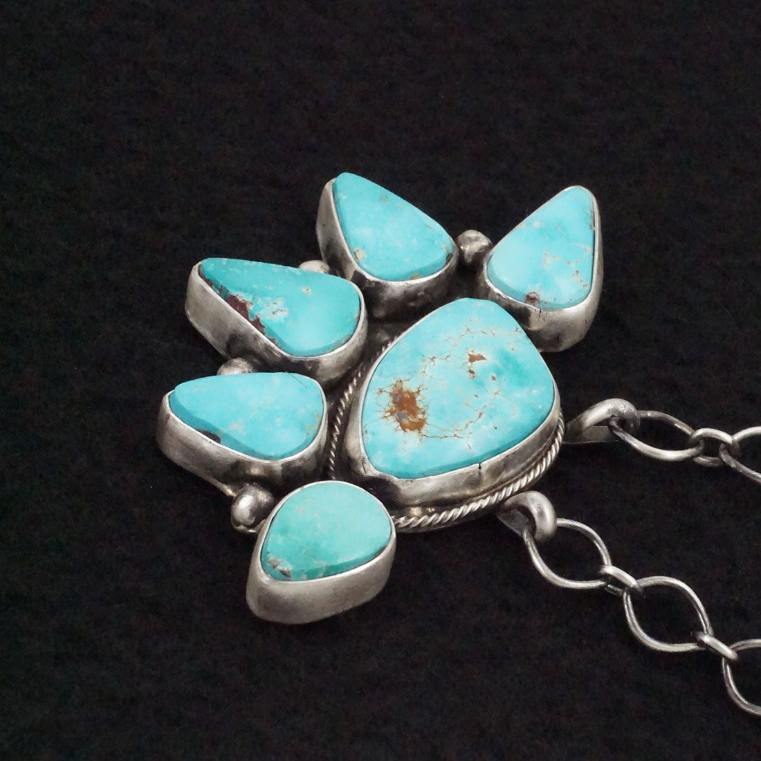 Bobby Johnson Turquoise & Sterling Silver Necklace