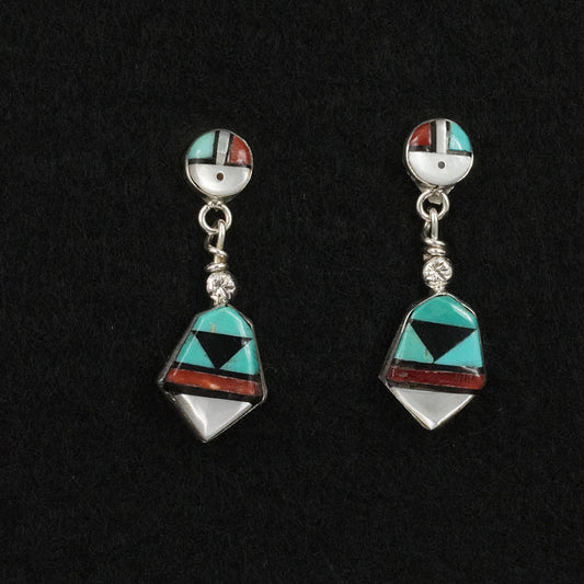 Ola Eriacho Multi-Stone & Sterling Silver Earrings