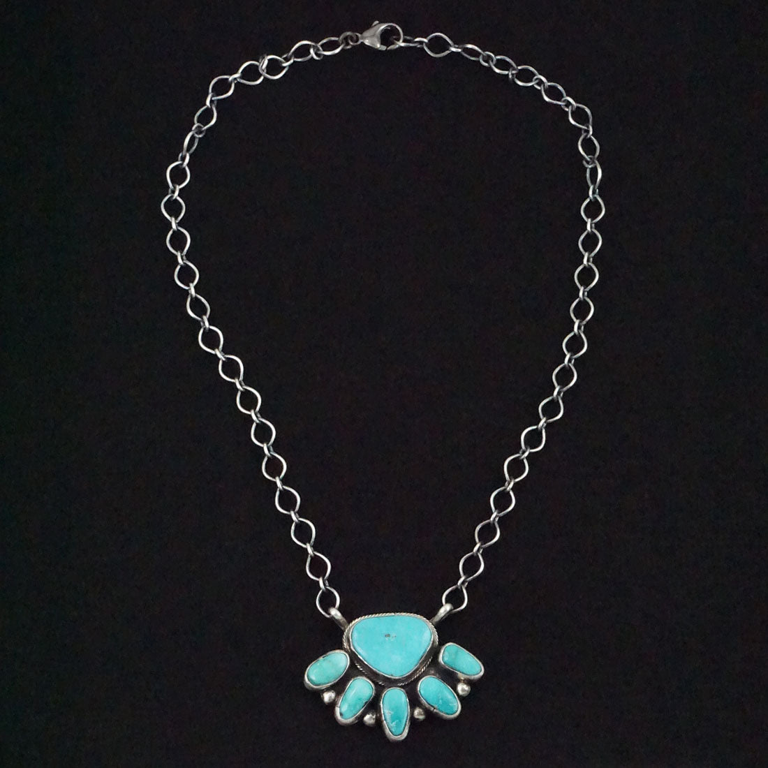 Bobby Johnson Turquoise & Sterling Silver Necklace