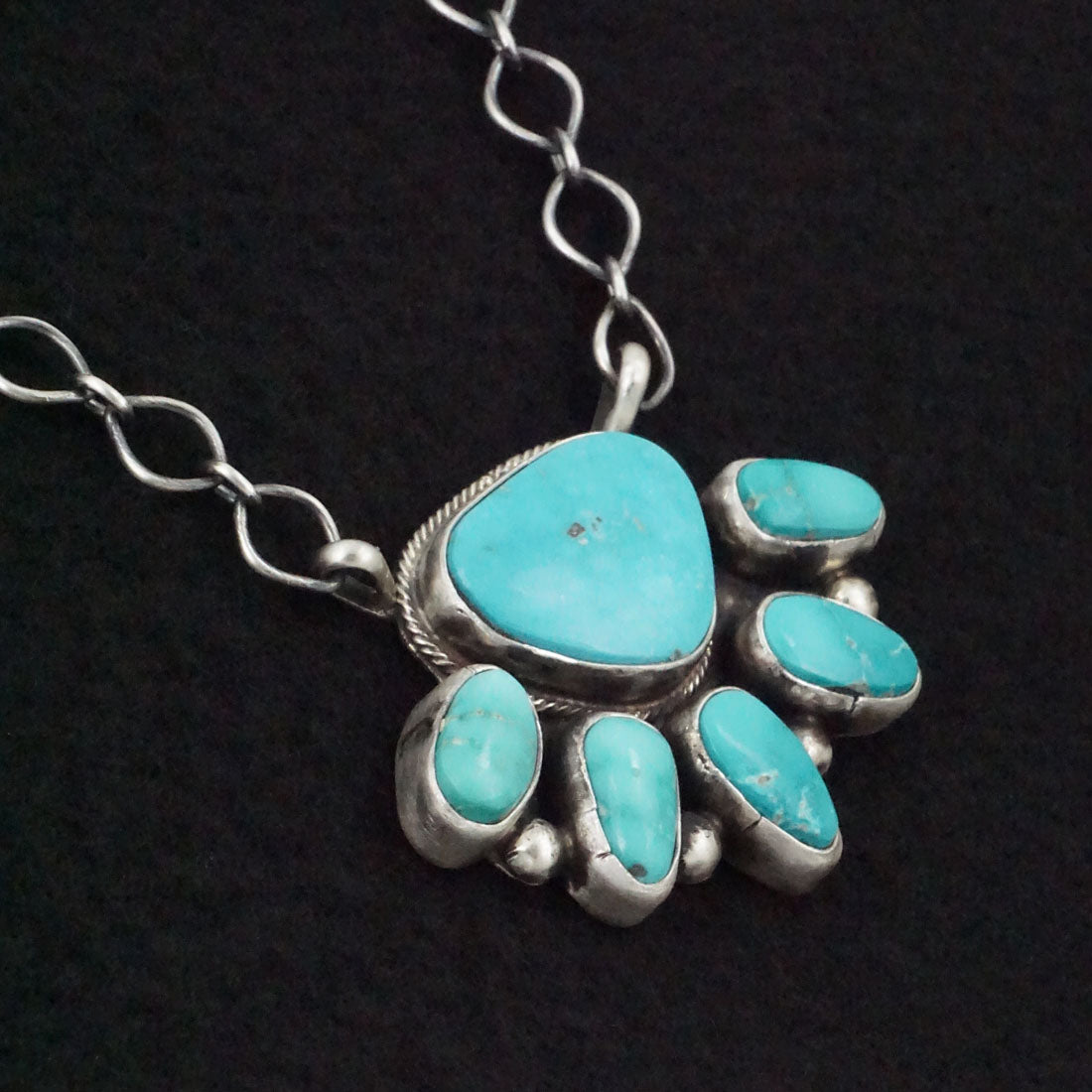 Bobby Johnson Turquoise & Sterling Silver Necklace