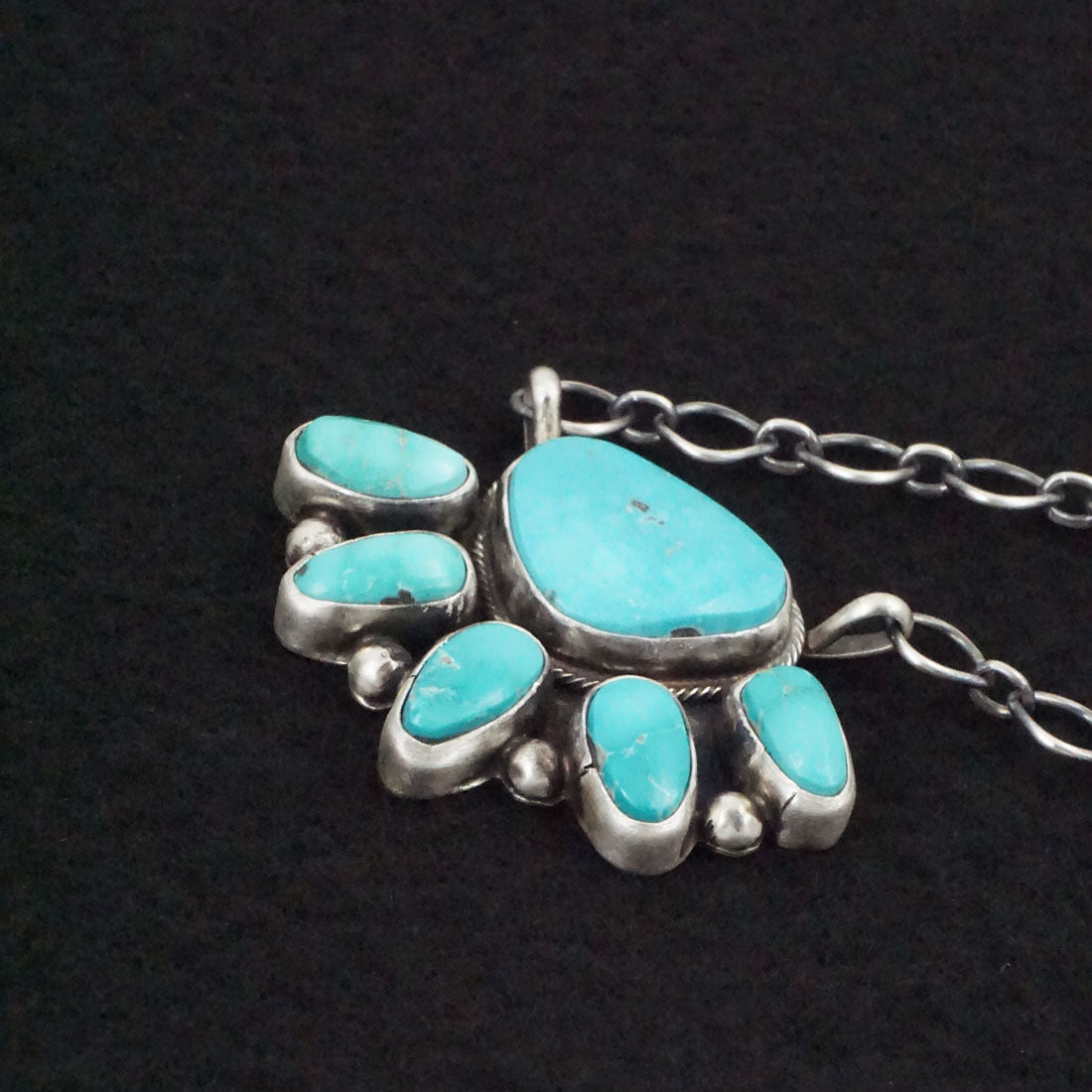 Bobby Johnson Turquoise & Sterling Silver Necklace