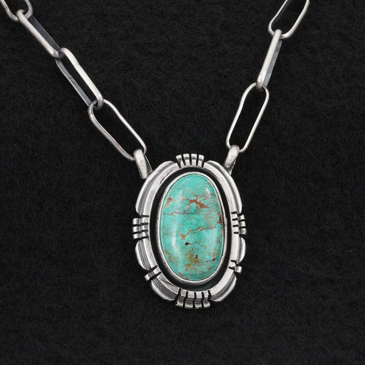 Daniel Benally Turquoise & Sterling Silver Necklace