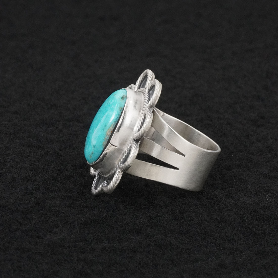 Darrin Livingston Turquoise & Sterling Silver Ring Size 7