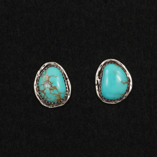 Ernest Hawthorne Turquoise & Sterling Silver Earrings