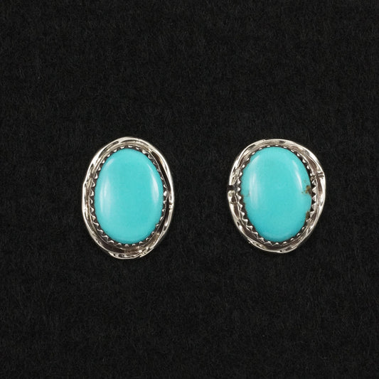 Ernest Hawthorne Turquoise & Sterling Silver Earrings