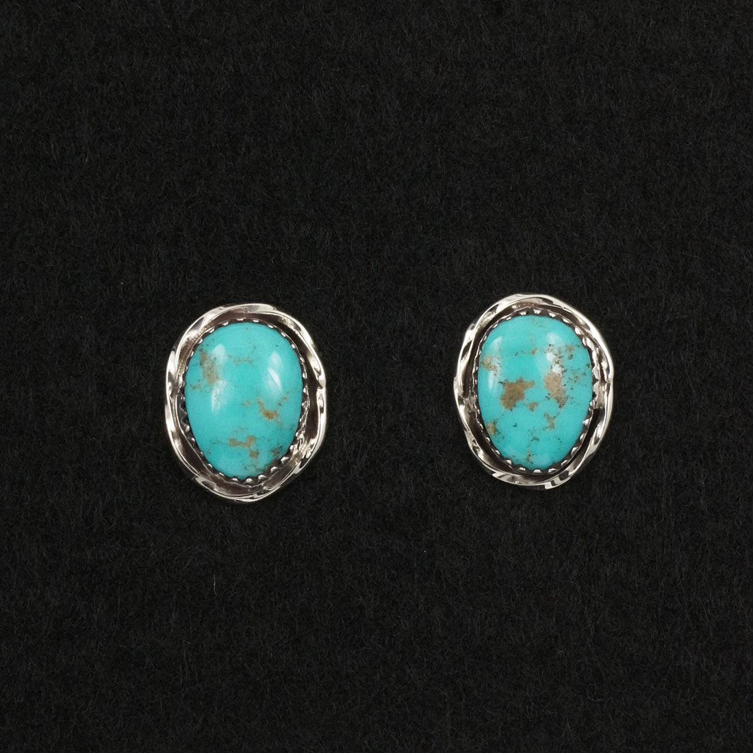 Ernest Hawthorne Turquoise & Sterling Silver Earrings