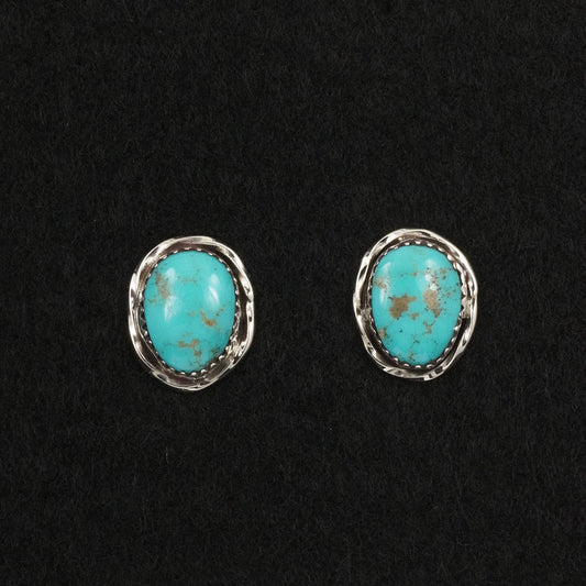 Ernest Hawthorne Turquoise & Sterling Silver Earrings