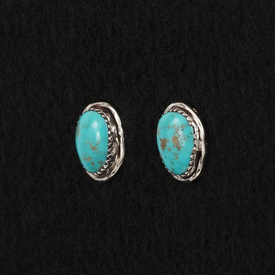 Ernest Hawthorne Turquoise & Sterling Silver Earrings