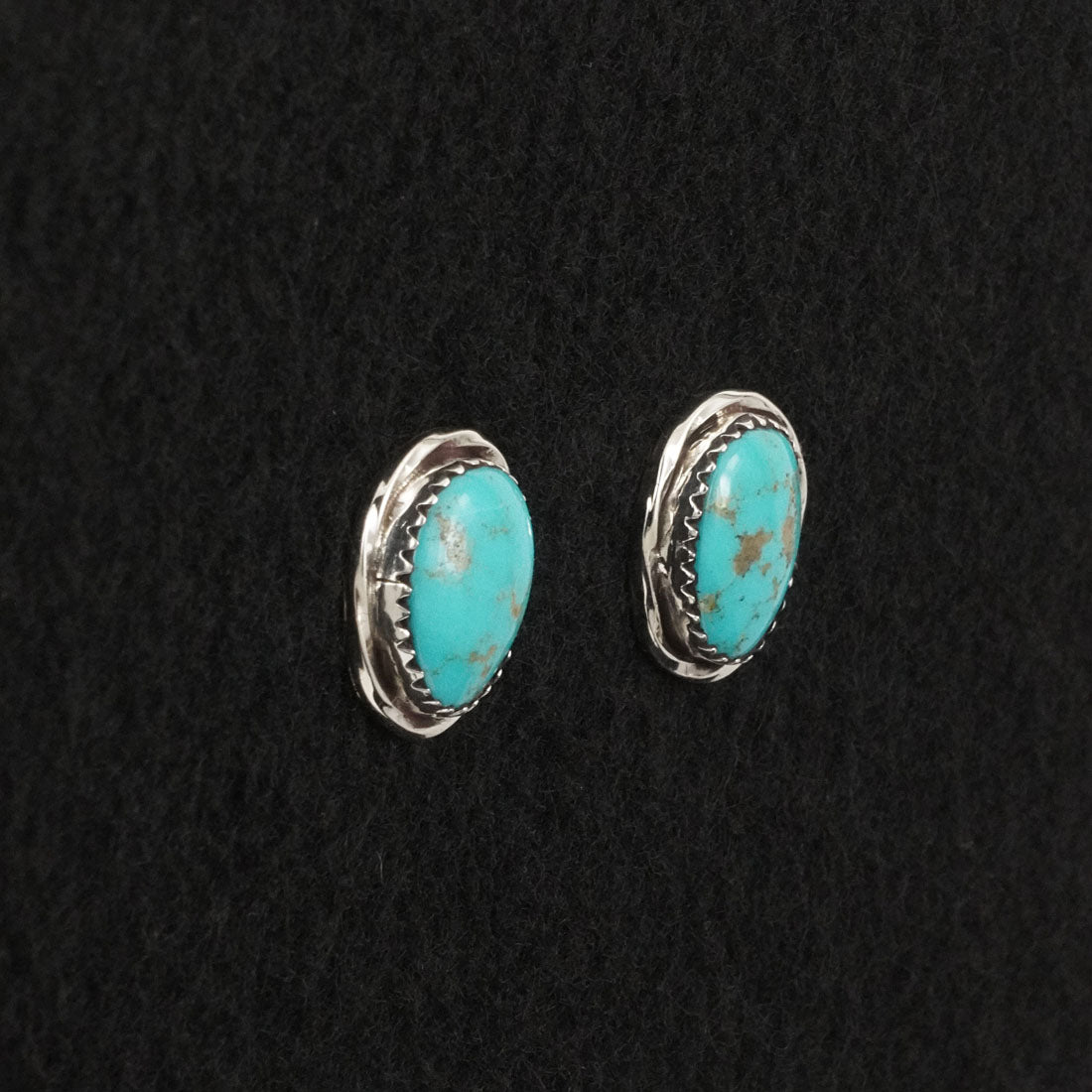 Ernest Hawthorne Turquoise & Sterling Silver Earrings