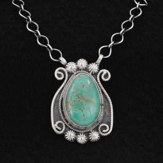 Cordell Platero Turquoise & Sterling Silver Necklace