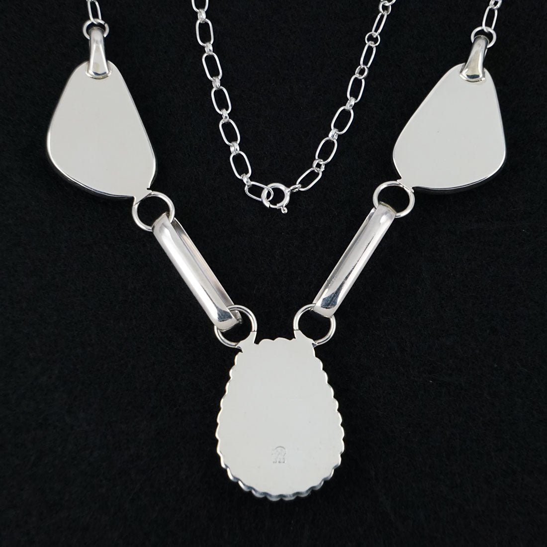 Mike Smith White Buffalo & Sterling Silver Necklace