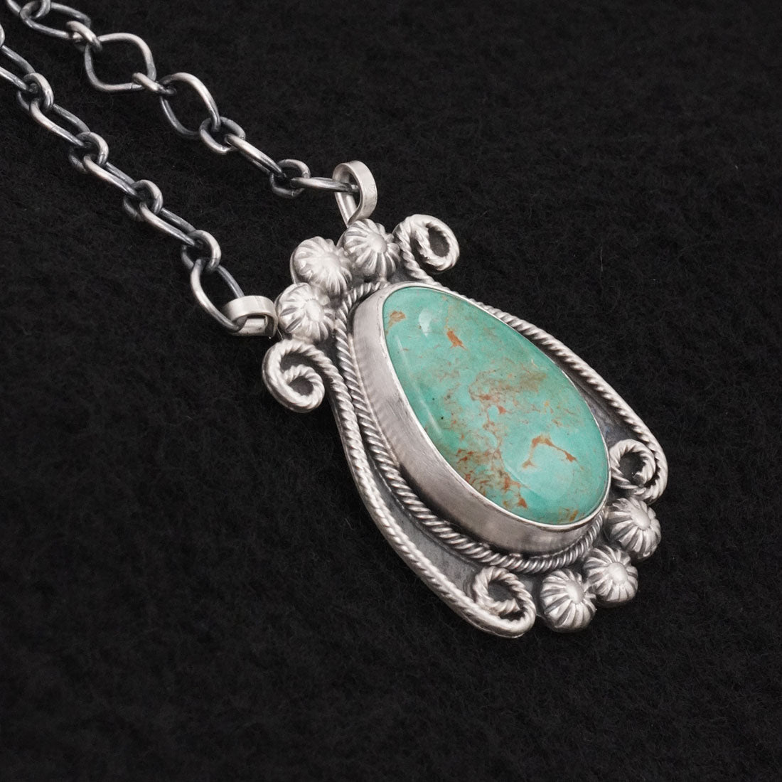 Cordell Platero Turquoise & Sterling Silver Necklace