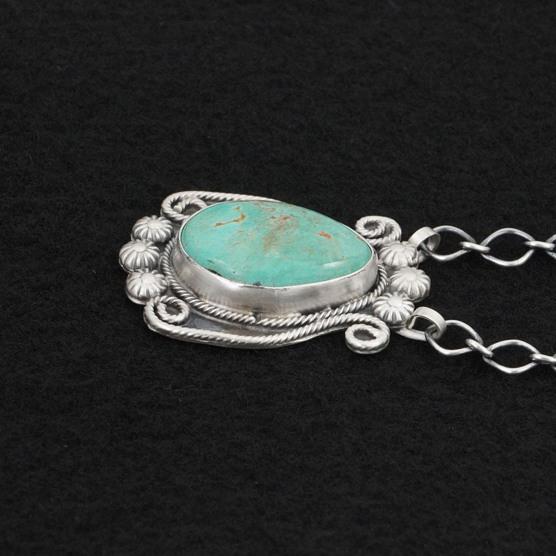 Cordell Platero Turquoise & Sterling Silver Necklace