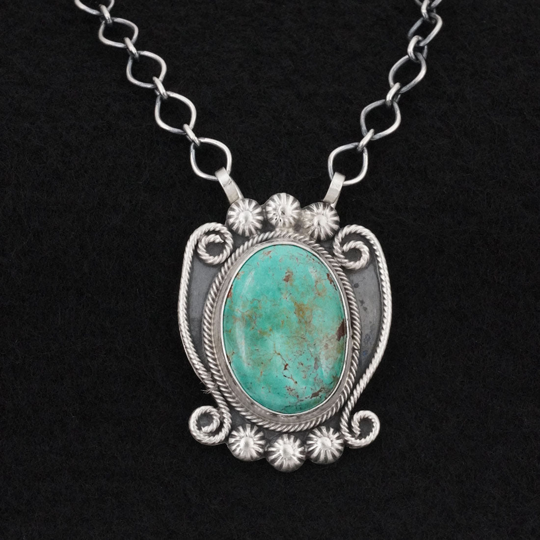 Cordell Platero Turquoise & Sterling Silver Necklace