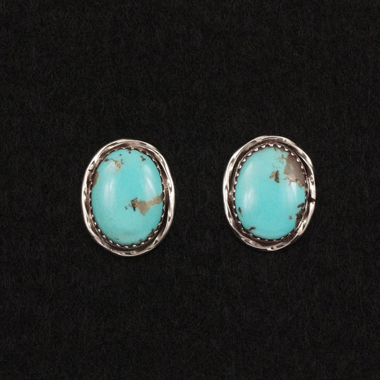 Ernest Hawthorne Turquoise & Sterling Silver Earrings