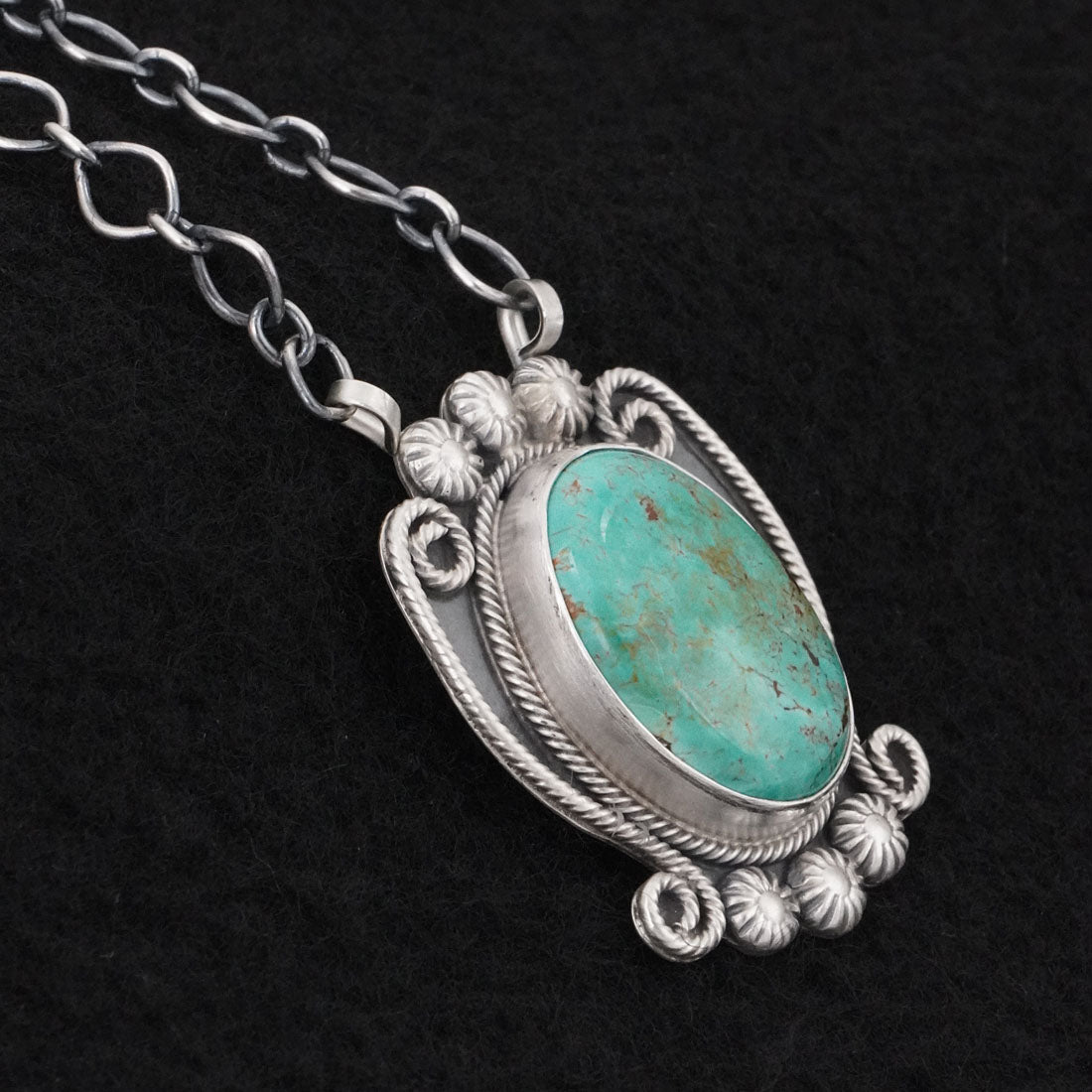 Cordell Platero Turquoise & Sterling Silver Necklace