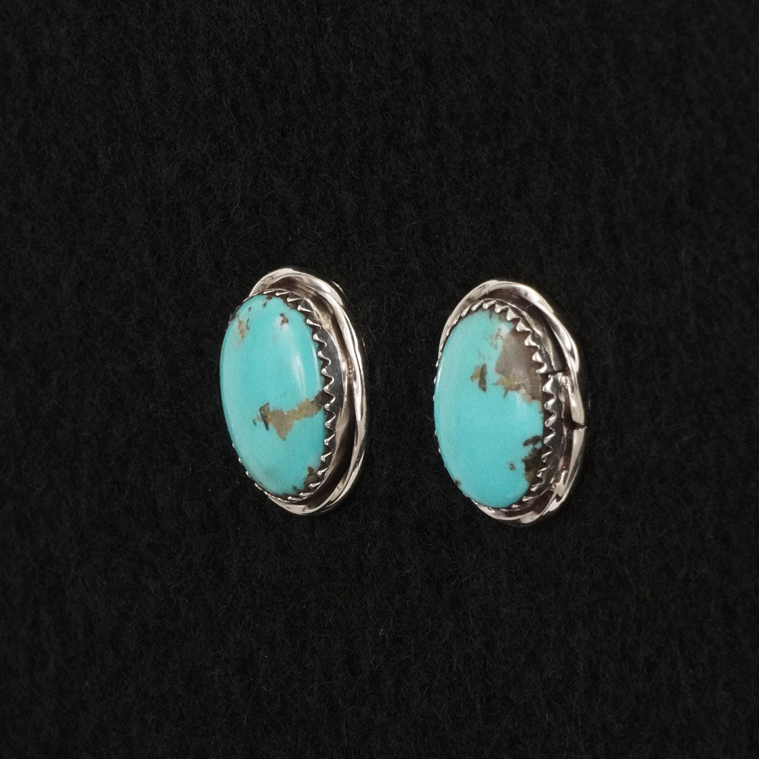 Ernest Hawthorne Turquoise & Sterling Silver Earrings