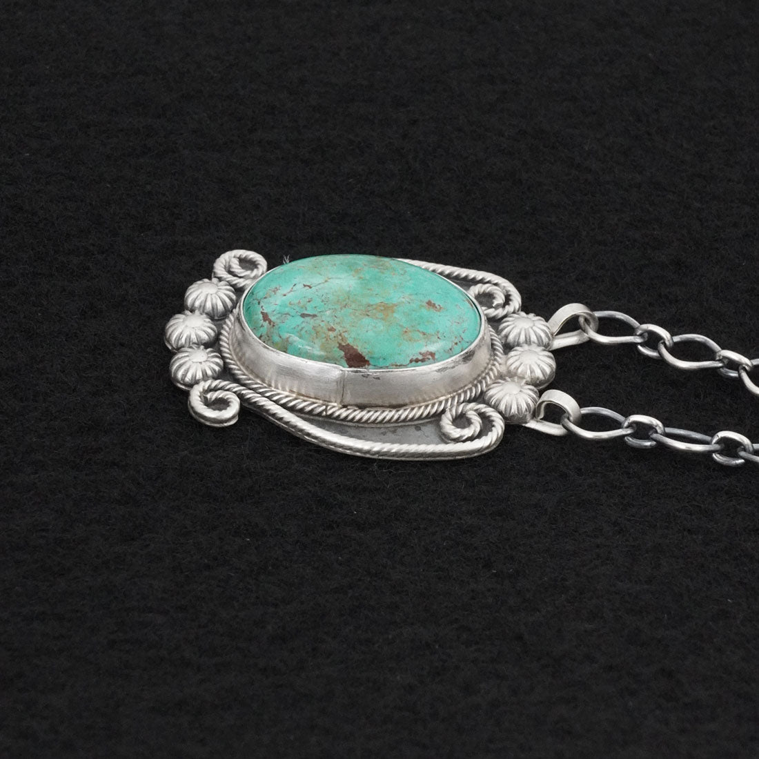 Cordell Platero Turquoise & Sterling Silver Necklace