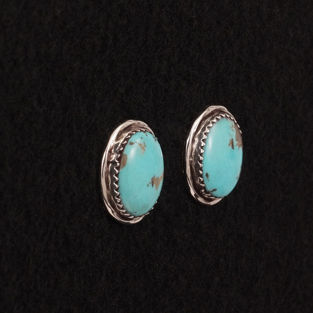 Ernest Hawthorne Turquoise & Sterling Silver Earrings