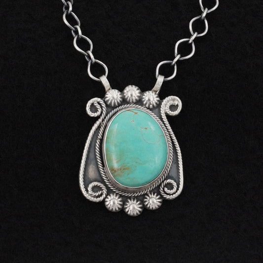 Cordell Platero Turquoise & Sterling Silver Necklace