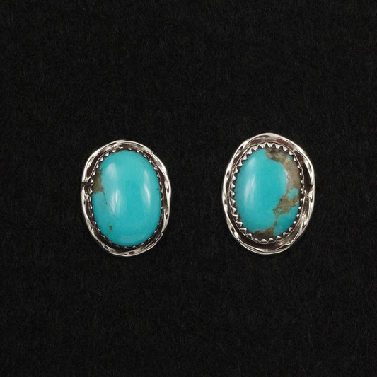 Ernest Hawthorne Turquoise & Sterling Silver Earrings