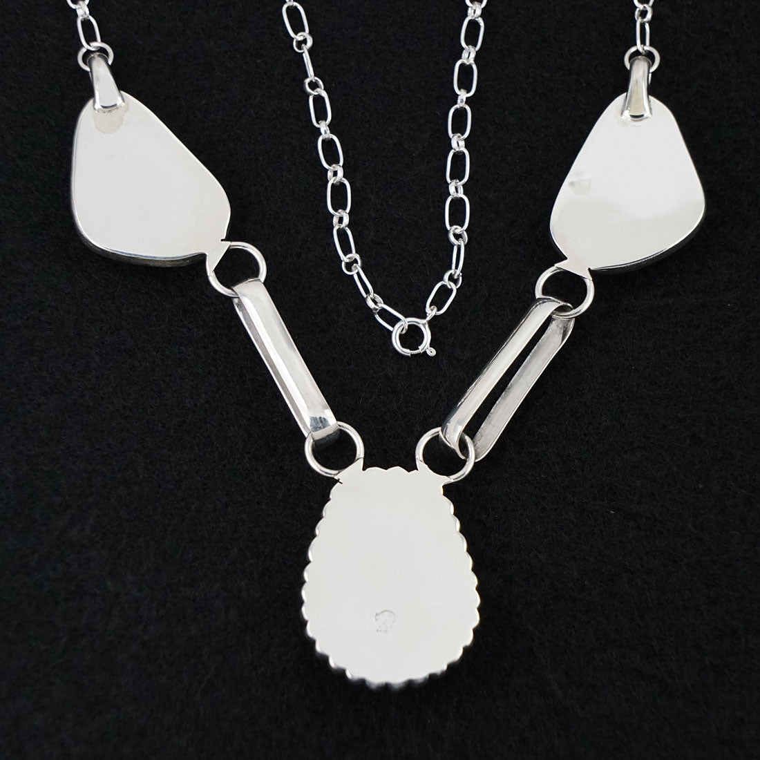 Mike Smith White Buffalo & Sterling Silver Necklace