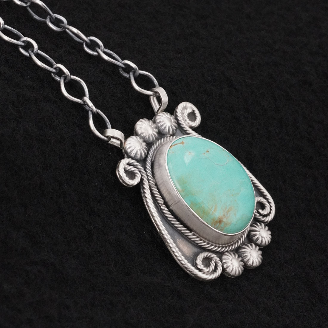 Cordell Platero Turquoise & Sterling Silver Necklace