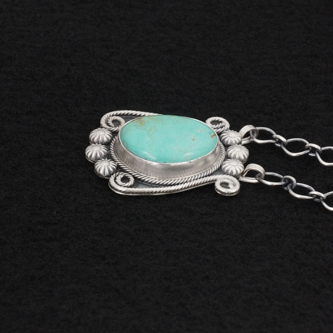 Cordell Platero Turquoise & Sterling Silver Necklace