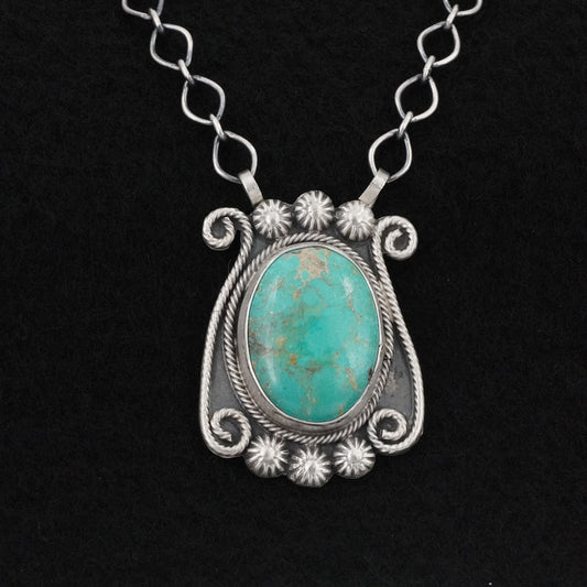 Cordell Platero Turquoise & Sterling Silver Necklace