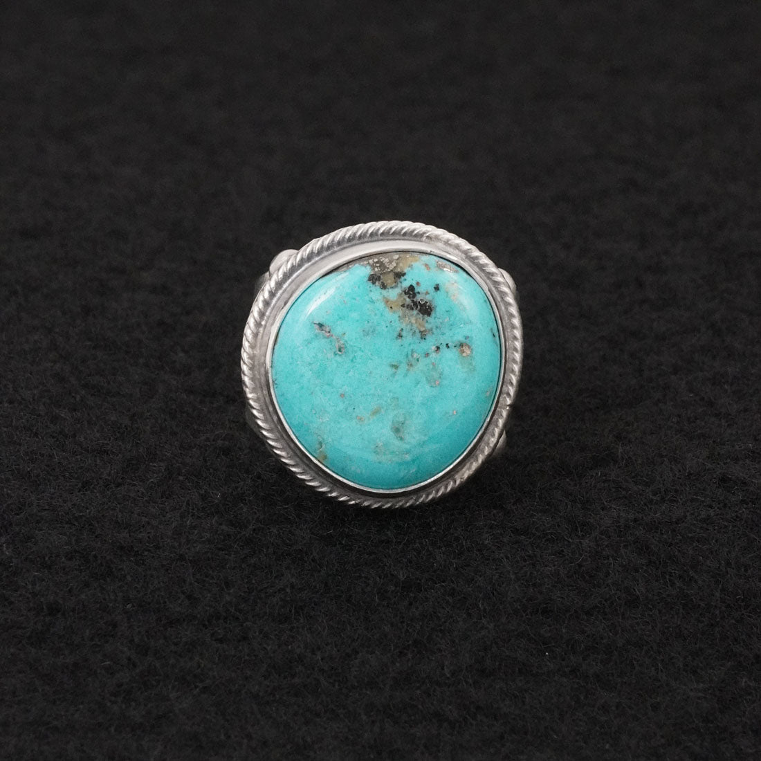Darrin Livingston Turquoise & Sterling Silver Ring Size 6.5