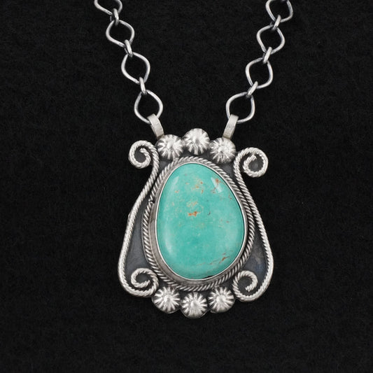 Cordell Platero Turquoise & Sterling Silver Necklace