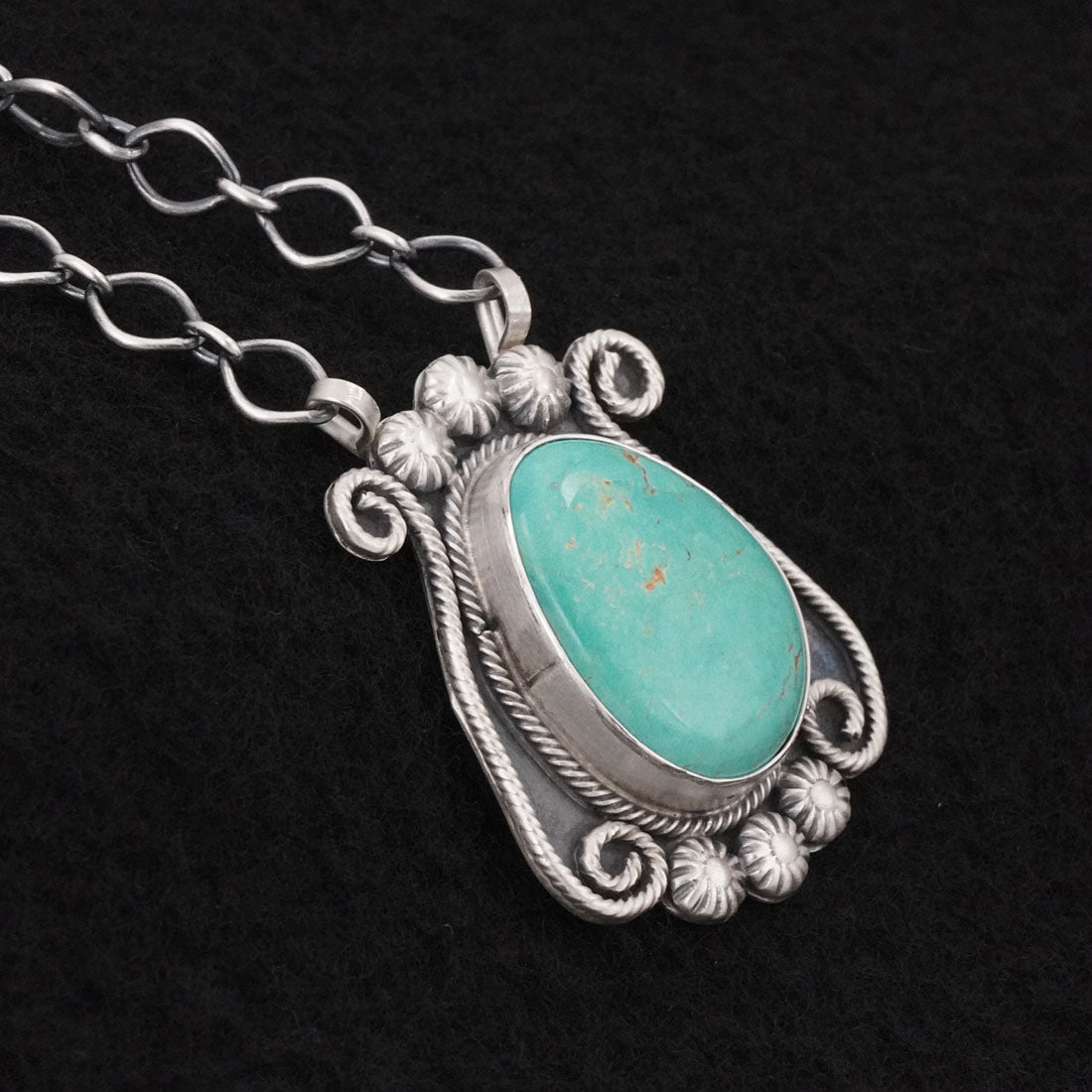 Cordell Platero Turquoise & Sterling Silver Necklace