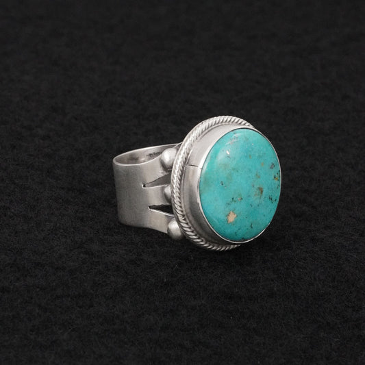 Darrin Livingston Turquoise & Sterling Silver Ring Size 7
