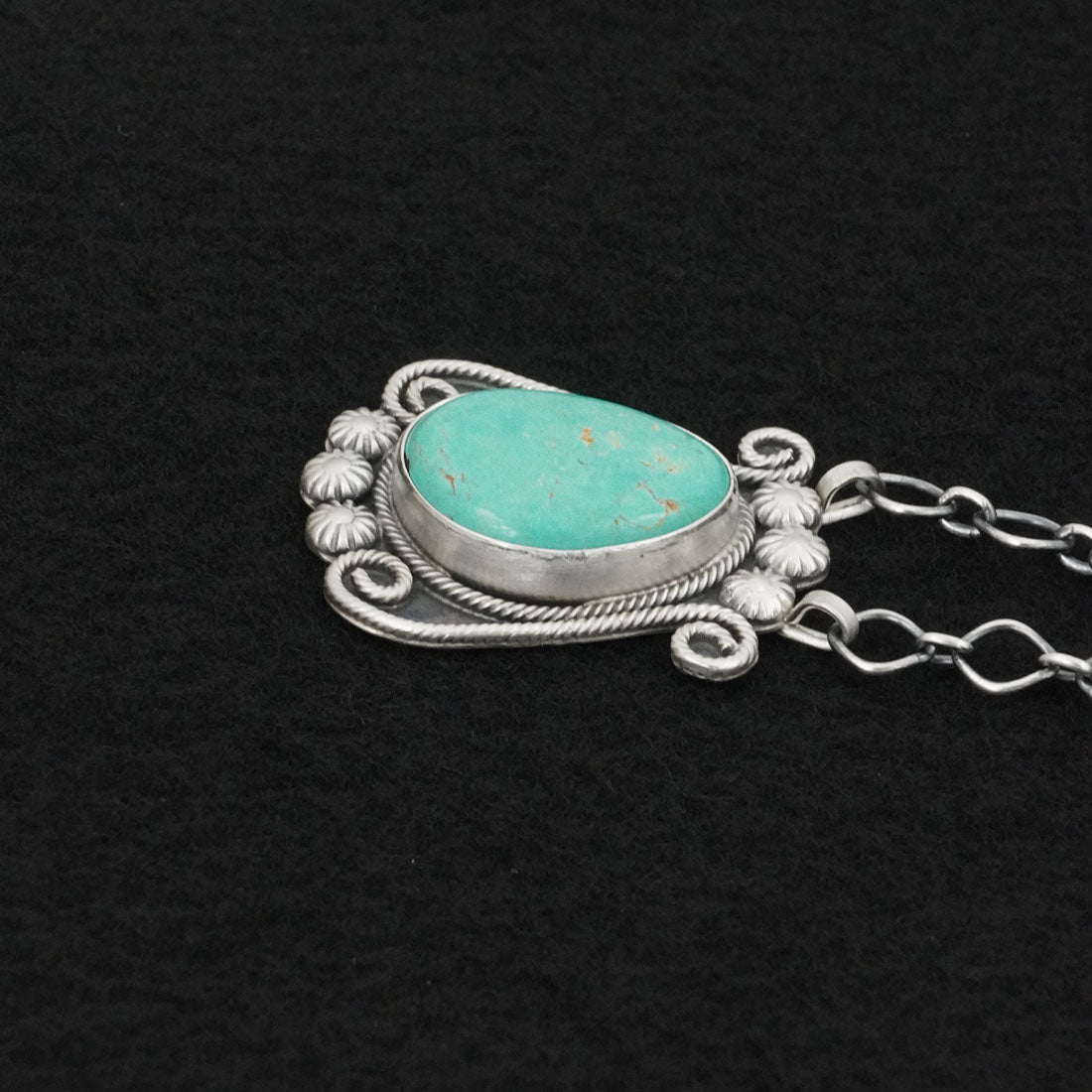 Cordell Platero Turquoise & Sterling Silver Necklace