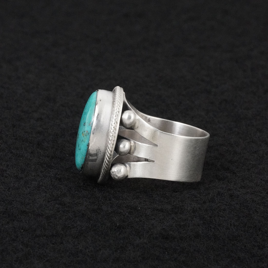 Darrin Livingston Turquoise & Sterling Silver Ring Size 7