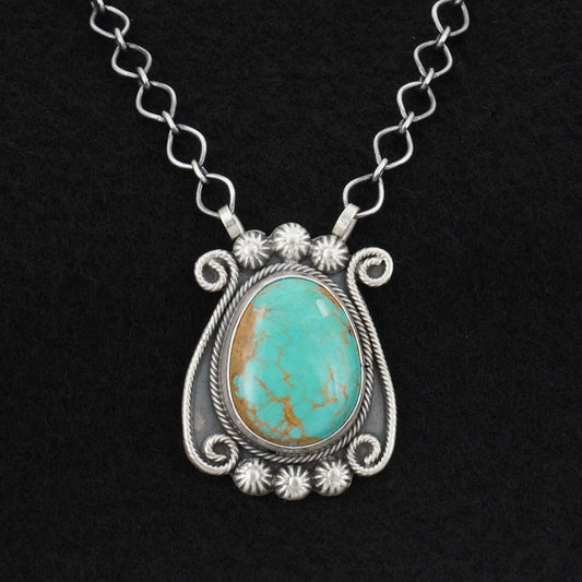 Cordell Platero Turquoise & Sterling Silver Necklace