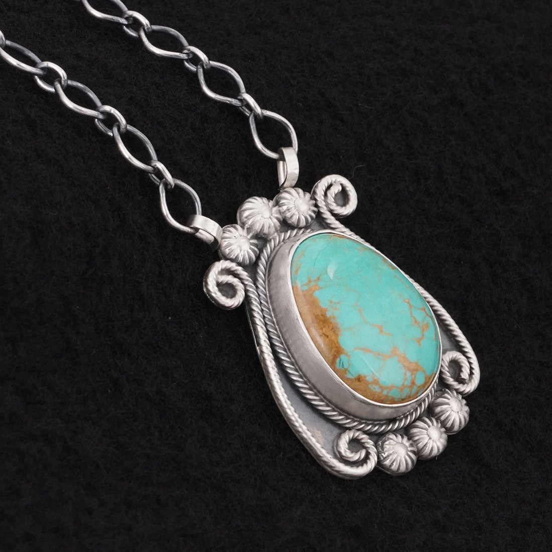 Cordell Platero Turquoise & Sterling Silver Necklace