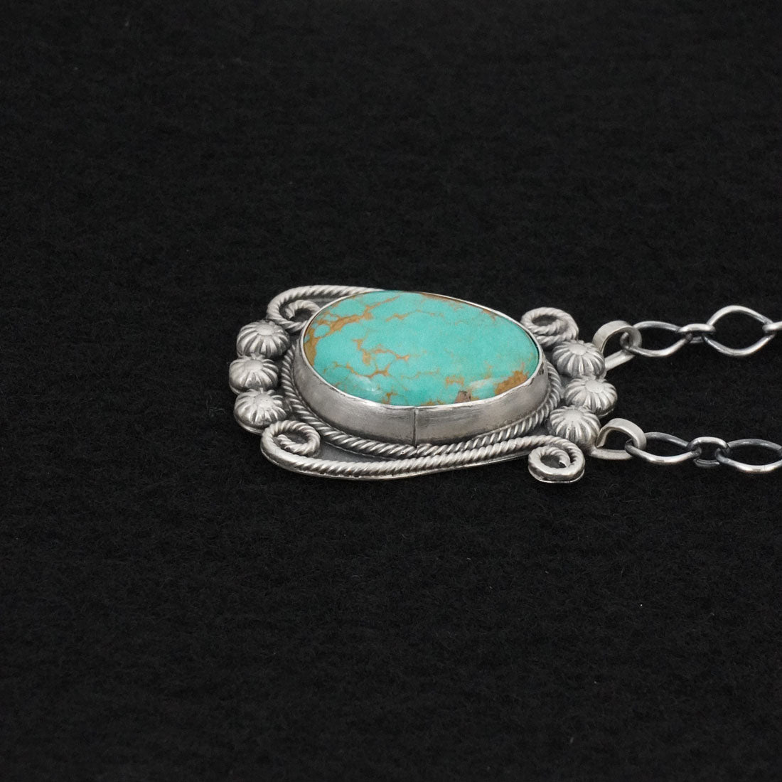 Cordell Platero Turquoise & Sterling Silver Necklace