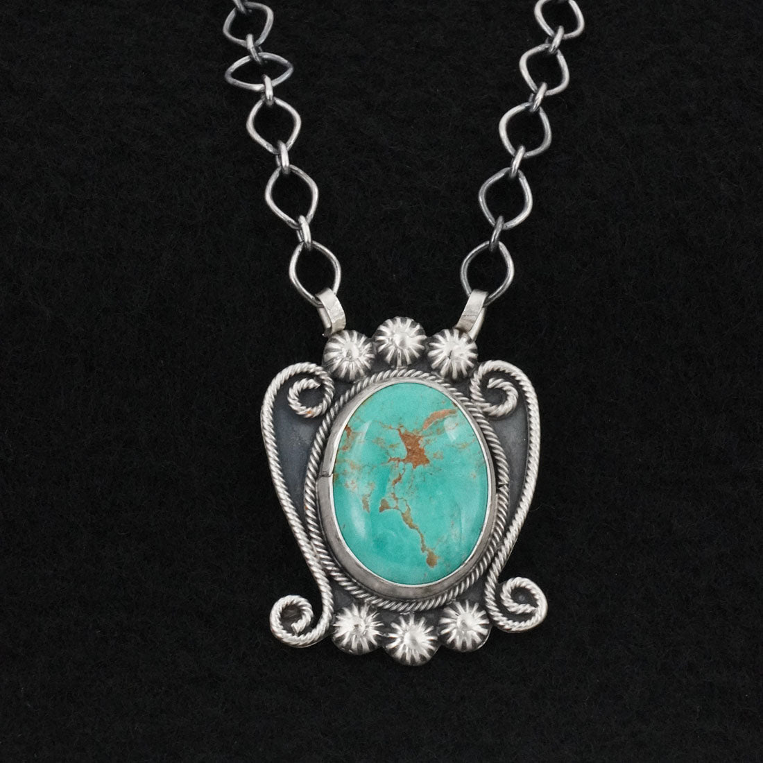 Cordell Platero Turquoise & Sterling Silver Necklace