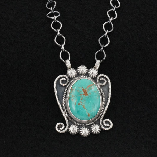 Cordell Platero Turquoise & Sterling Silver Necklace
