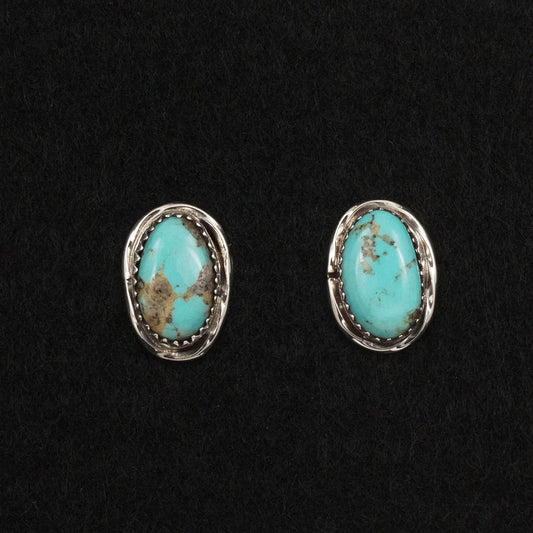Ernest Hawthorne Turquoise & Sterling Silver Earrings