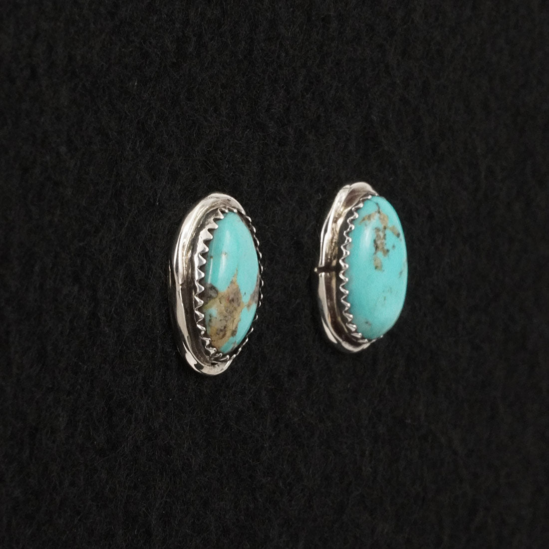 Ernest Hawthorne Turquoise & Sterling Silver Earrings