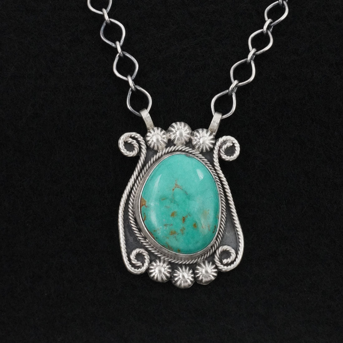 Cordell Platero Turquoise & Sterling Silver Necklace