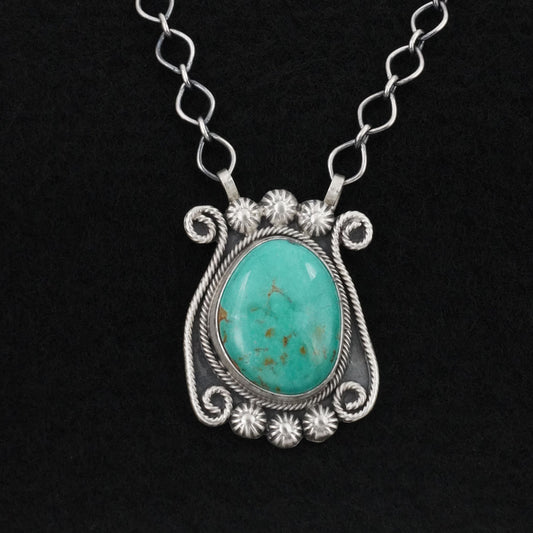 Cordell Platero Turquoise & Sterling Silver Necklace