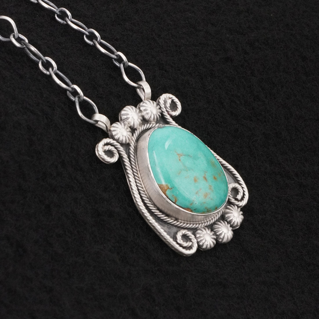 Cordell Platero Turquoise & Sterling Silver Necklace